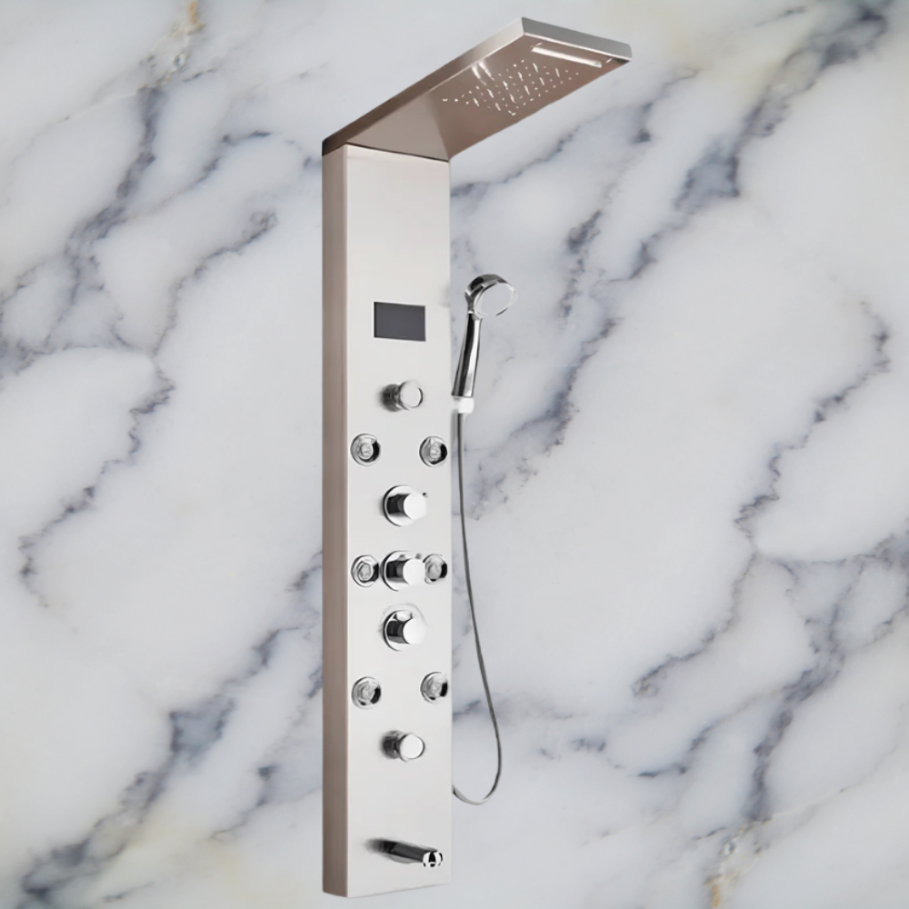 HydroLux – Colonne de douche LED hydromassante-bullededouche