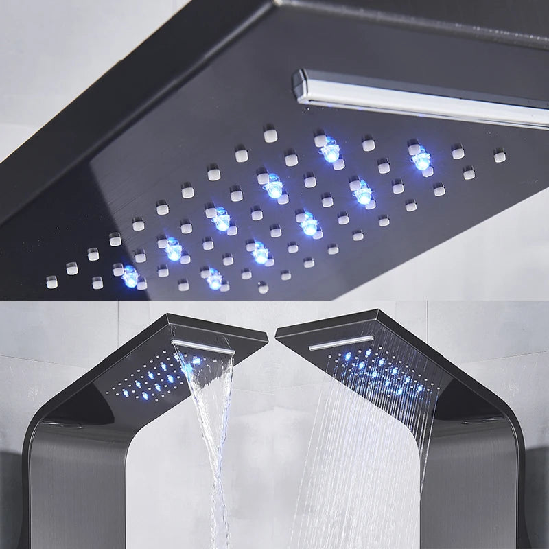 HydroLux – Colonne de douche LED hydromassante-bullededouche