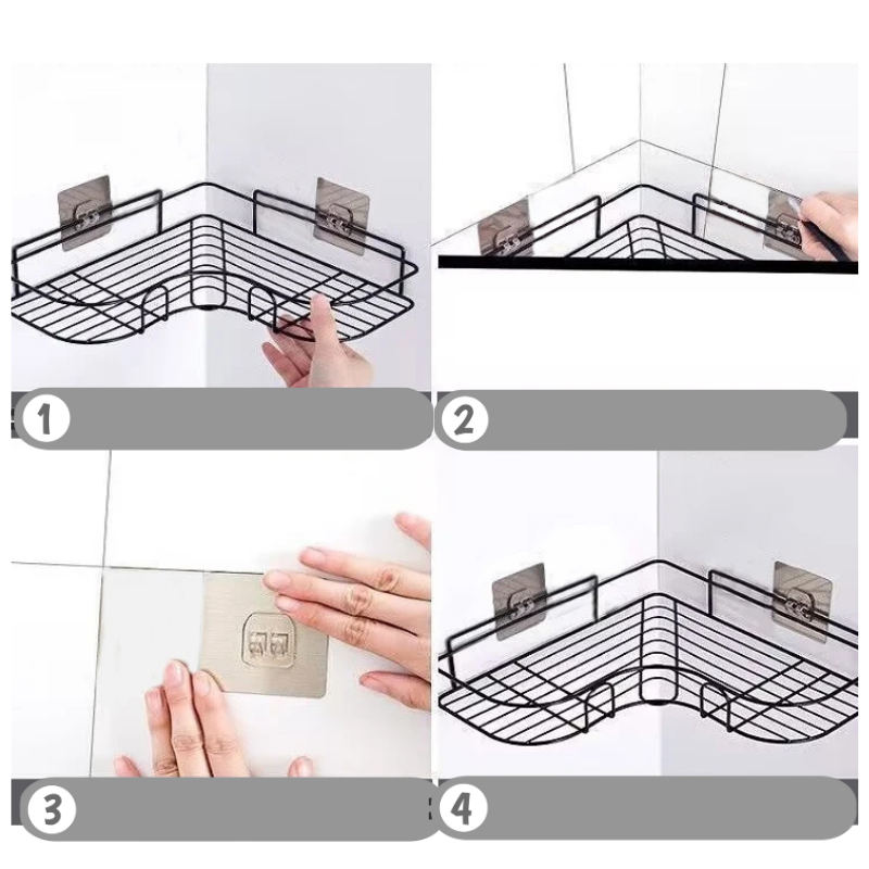 Étagère salle de bain en Acier Inoxydable-bullededouche