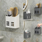 Étagère Salle de Bain Noir et Blanc-bullededouche