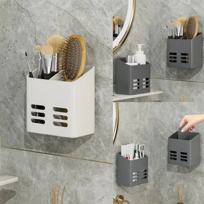 Étagère Salle de Bain Noir et Blanc-bullededouche