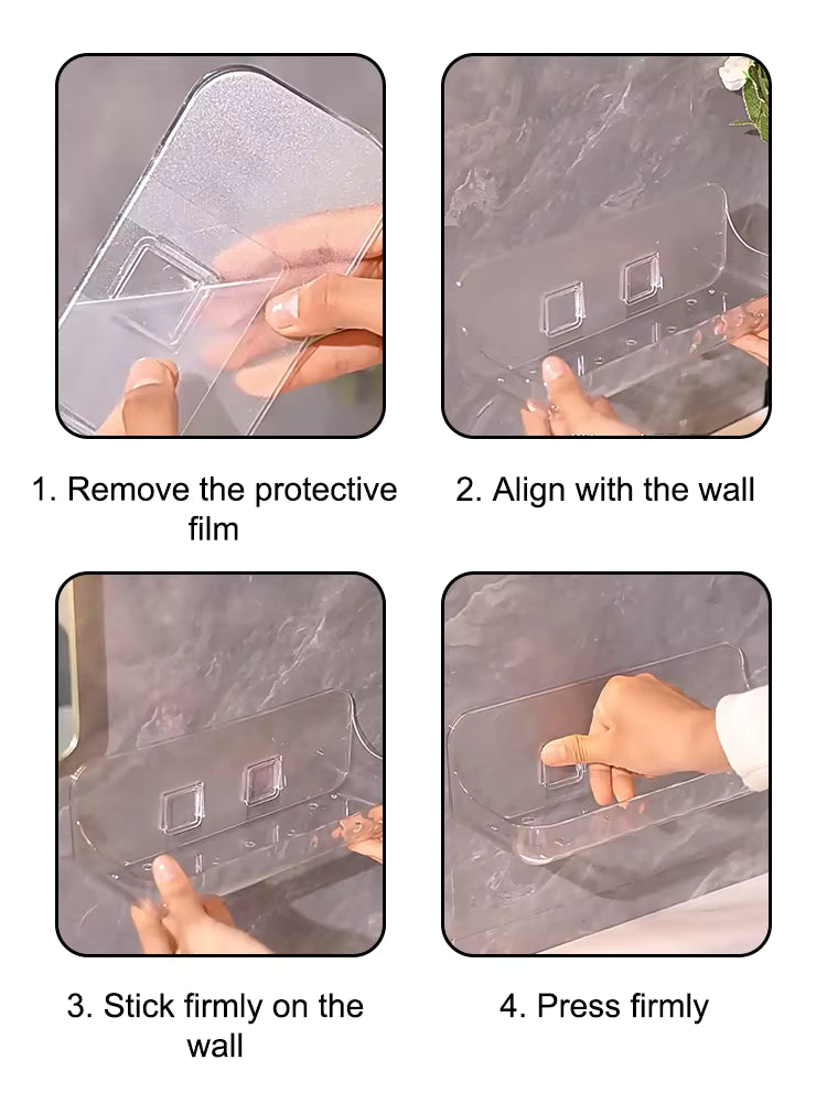 Etagere salle de bain Transparente
